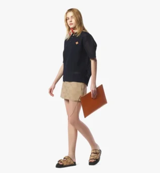 Aren Crossbody en cuir nappa