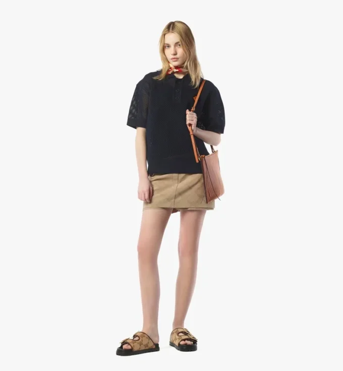 Aren Crossbody en cuir nappa
