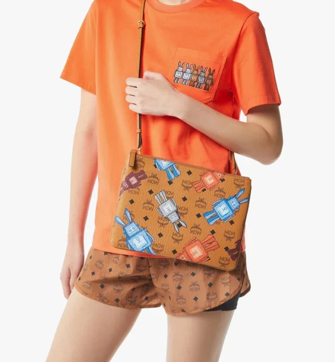 Aren Crossbody Pouch en Visetos Rabot