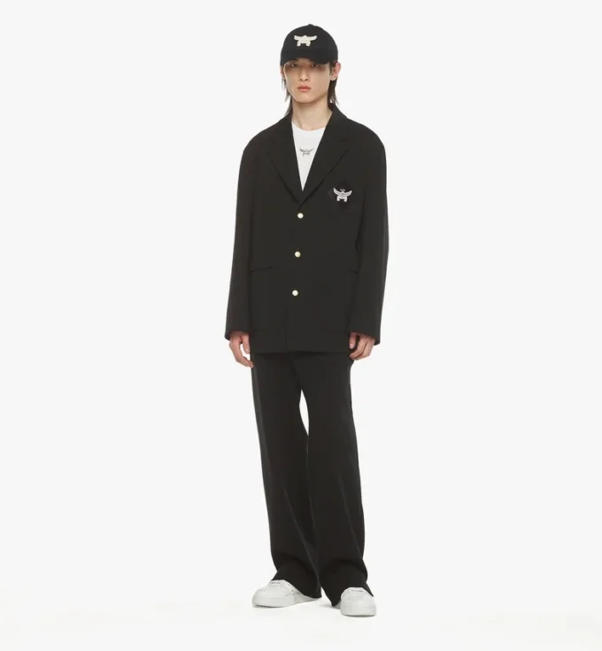 Blazer en Ponte avec écusson logo