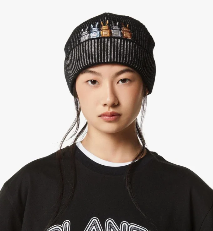 Bonnet Rabot en laine lurex