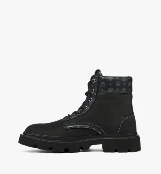 Bottes en nubuck et cuir imprimé Monogram Bottes en nubuck et cuir imprimé Monogram