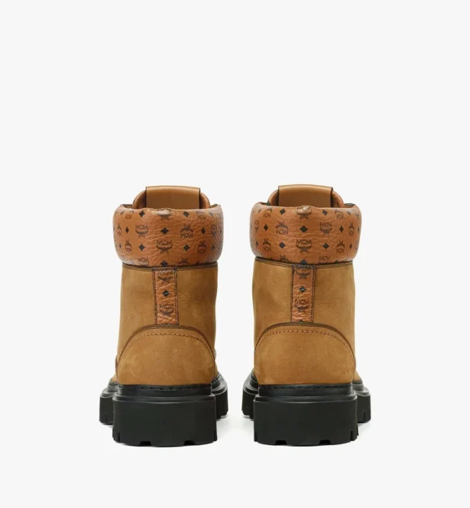 Bottes en nubuck et cuir imprimé Monogram Bottes en nubuck et cuir imprimé Monogram