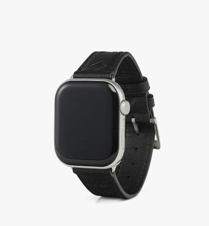 Bracelet Apple Watch 42-49 mm en cuir Monogram gaufré Bracelet Apple Watch 42-49 mm en cuir Monogram gaufré