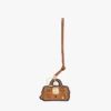 Breloque 2D Ella Boston en cuir imprimé monogramme