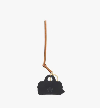 Breloque 2D Ella Boston en cuir imprimé monogramme