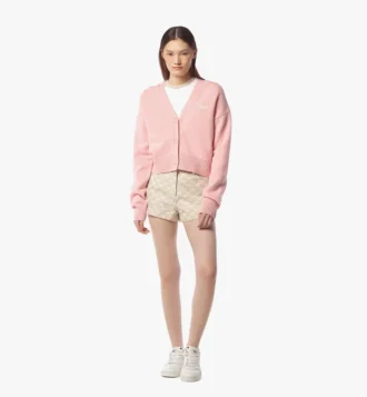 Cardigan court Laurel en laine et cachemire recyclé