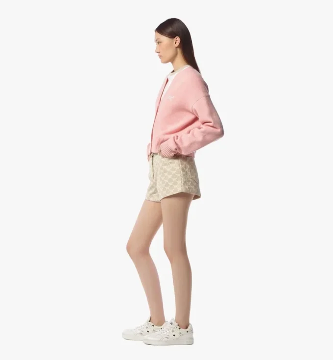 Cardigan court Laurel en laine et cachemire recyclé