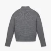 Cardigan zippé en laine et cachemire recyclé