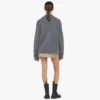 Cardigan zippé en laine et cachemire recyclé