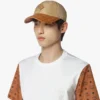 Casquette classique en Econyl® et cuir Casquette classique en Econyl® et cuir