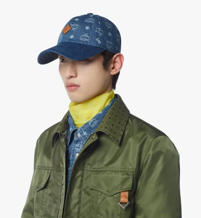 Casquette classique en jacquard denim Monogram Casquette classique en jacquard denim Monogram