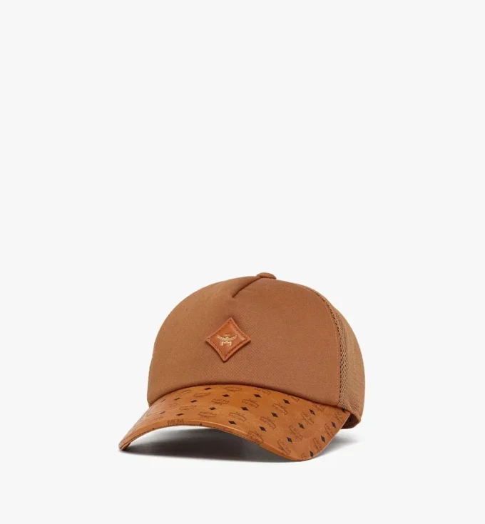 Casquette Diamond en coton et cuir imprimé Monogram Casquette Diamond en coton et cuir imprimé Monogram