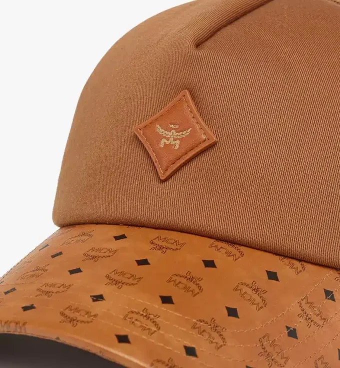 Casquette Diamond en coton et cuir imprimé Monogram Casquette Diamond en coton et cuir imprimé Monogram