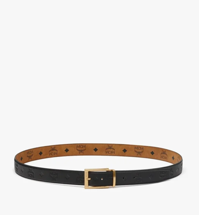 Ceinture réversible Aren de 3,3 cm en cuir Monogram gaufré Ceinture réversible Aren de 3,3 cm en cuir Monogram gaufré