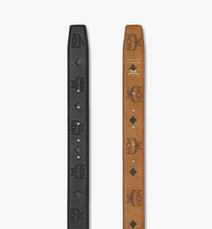 Ceinture réversible Aren de 3,3 cm en cuir Monogram gaufré Ceinture réversible Aren de 3,3 cm en cuir Monogram gaufré