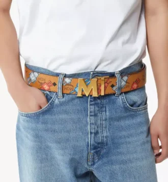 Ceinture réversible Claus M 4,4 cm en Visetos Rabot