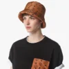 Chapeau de paille rembourré en Econyl® imprimé Monogram Chapeau de paille rembourré en Econyl® imprimé Monogram