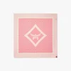 Écharpe en soie biologique avec monogramme en losanges Écharpe en soie biologique avec monogramme en losanges