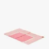 Écharpe en soie biologique avec monogramme en losanges Écharpe en soie biologique avec monogramme en losanges