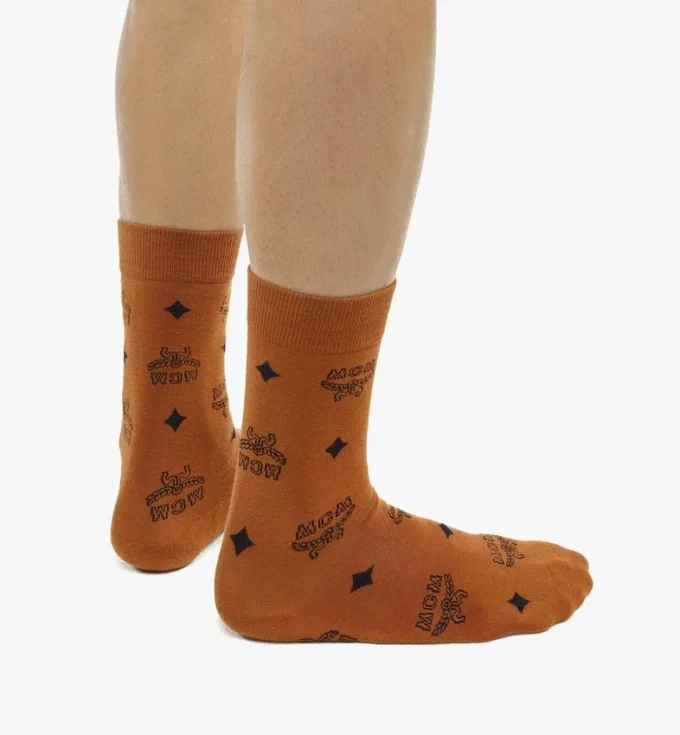 Chaussettes en maille monogrammées