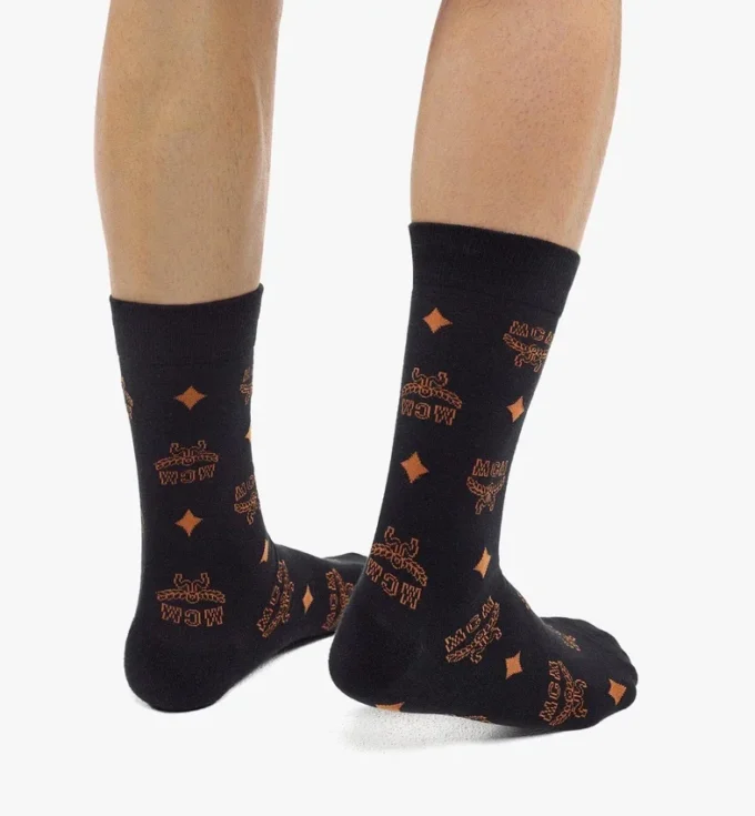 Chaussettes en maille monogrammées