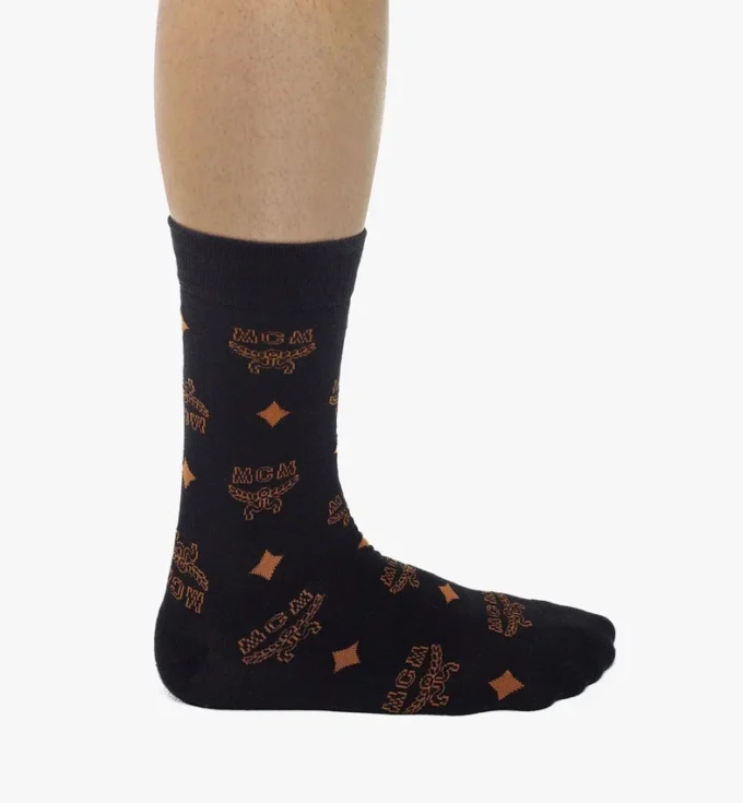 Chaussettes en maille monogrammées