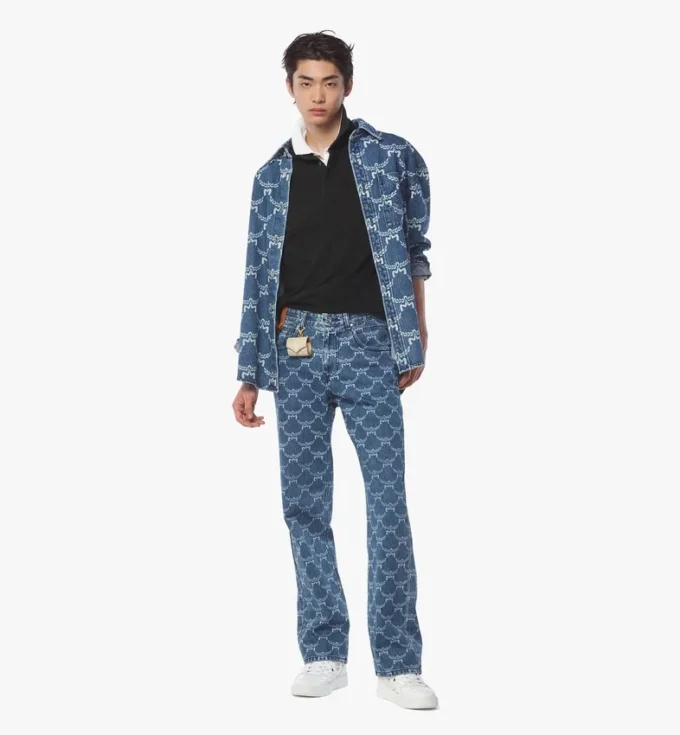 Chemise en denim à monogramme Lauretos