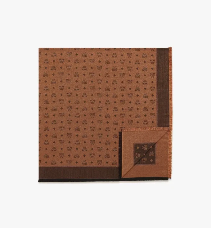 Châle Monogram en jacquard laine-soie Châle Monogram en jacquard laine-soie