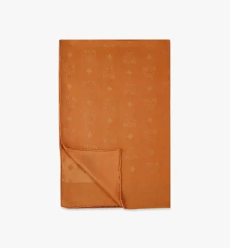 Châle rectangulaire en soie Monogram