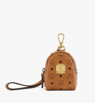 Distributeurs de sacs à crottes avec dragonne en cuir imprimé Monogram
