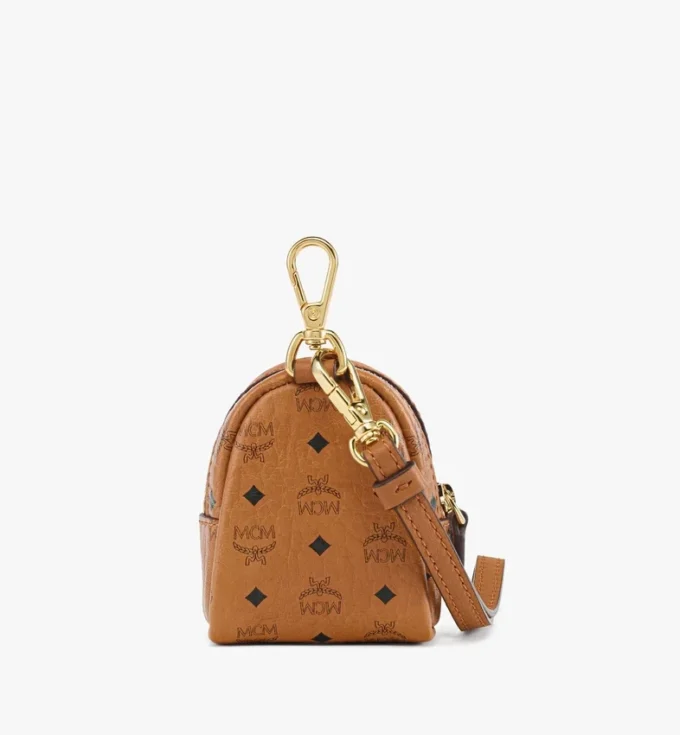 Distributeurs de sacs à crottes avec dragonne en cuir imprimé Monogram