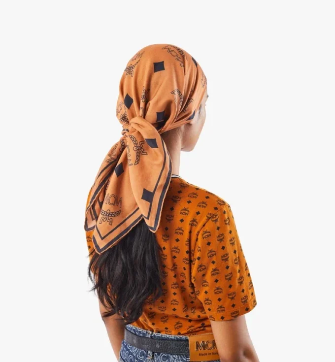 Foulard bandana à imprimé monogramme Foulard bandana à imprimé monogramme