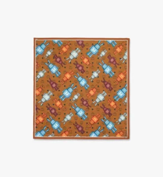 Foulard bandana à imprimé Monogramme Rabot
