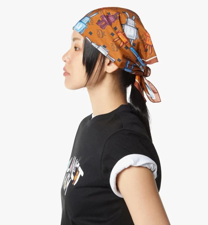 Foulard bandana à imprimé Monogramme Rabot Foulard bandana à imprimé Monogramme Rabot