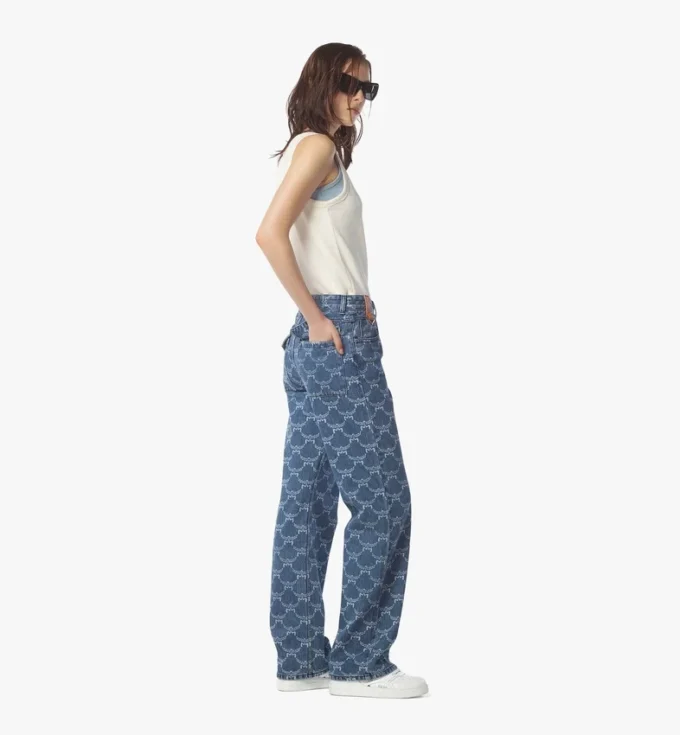 Jean en denim avec monogramme Lauretos