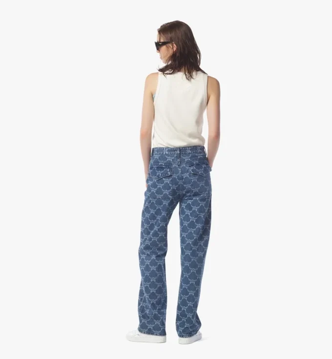 Jean en denim avec monogramme Lauretos
