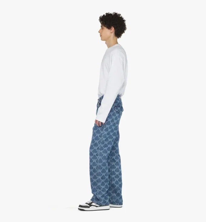 Jean en denim avec monogramme Lauretos