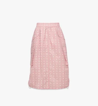 Jupe midi Monogram en nylon recyclé