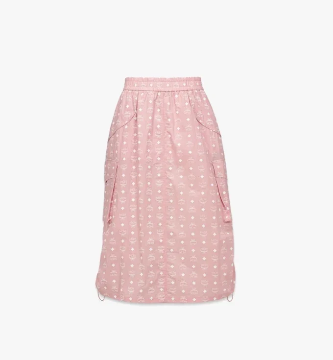 Jupe midi Monogram en nylon recyclé