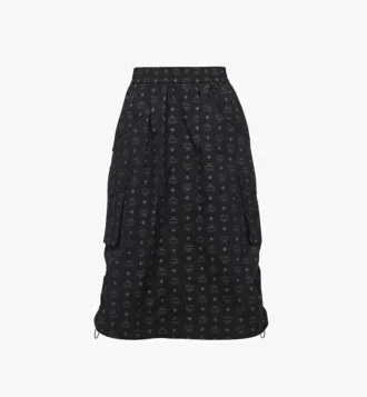 Jupe midi Monogram en nylon recyclé