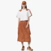 Jupe midi Monogram en nylon recyclé