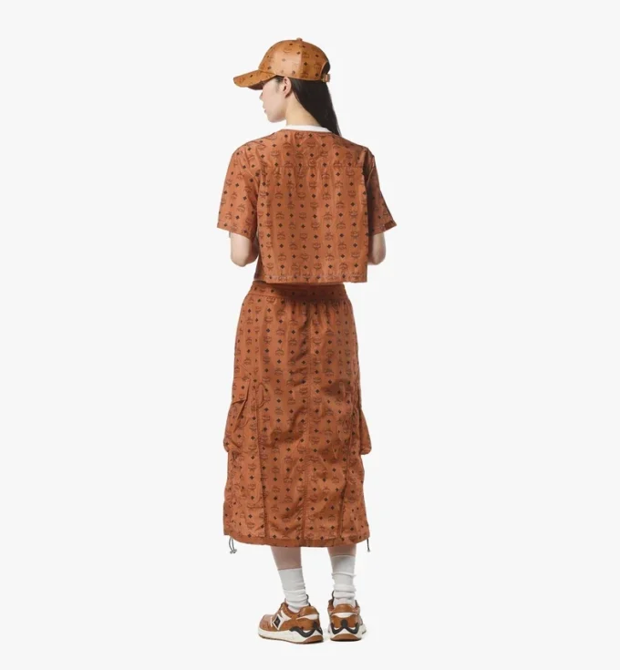 Jupe midi Monogram en nylon recyclé