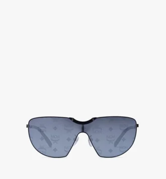 Lunettes de soleil à monture en forme de bouclier avec motif Monogram