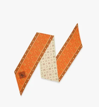 Petit foulard à monogramme en soie biologique