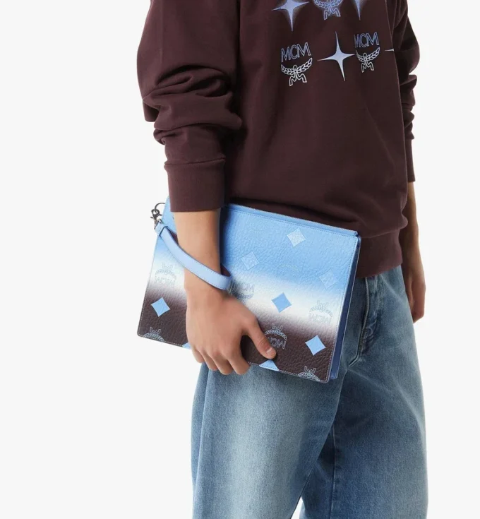 Pochette à bandoulière Aren en toile Visetos dégradée Pochette à bandoulière Aren en toile Visetos dégradée