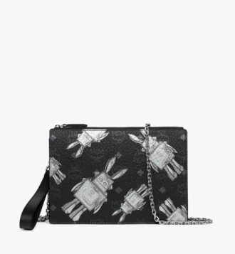 Pochette à main avec bandoulière en chaîne en Visetos Rabot Pochette à main avec bandoulière en chaîne en Visetos Rabot