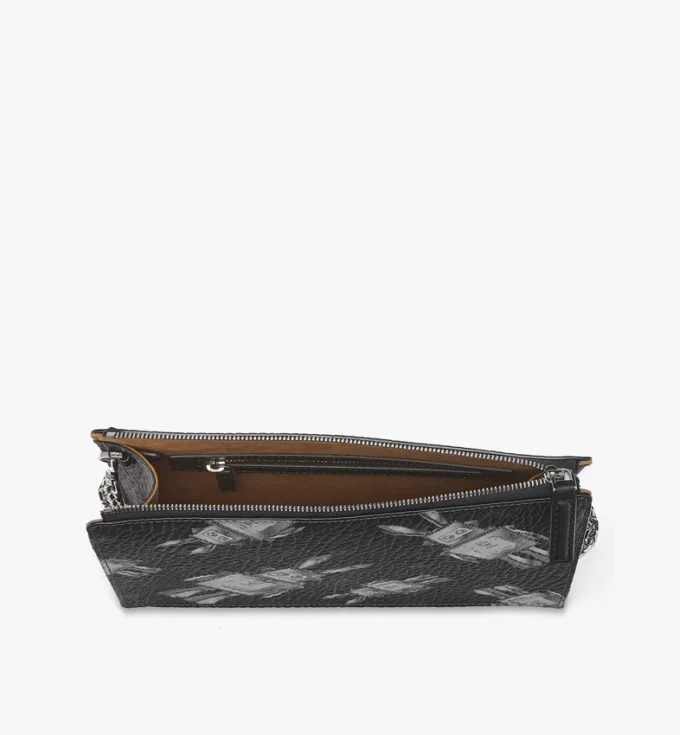 Pochette à main avec bandoulière en chaîne en Visetos Rabot Pochette à main avec bandoulière en chaîne en Visetos Rabot