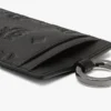 Porte-carte d&rsquo;identité à cordon en cuir Monogram gaufré