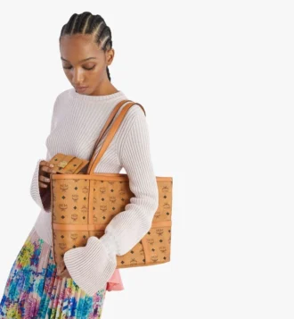 Porte-cartes Tracy à fermeture éclair en Visetos
